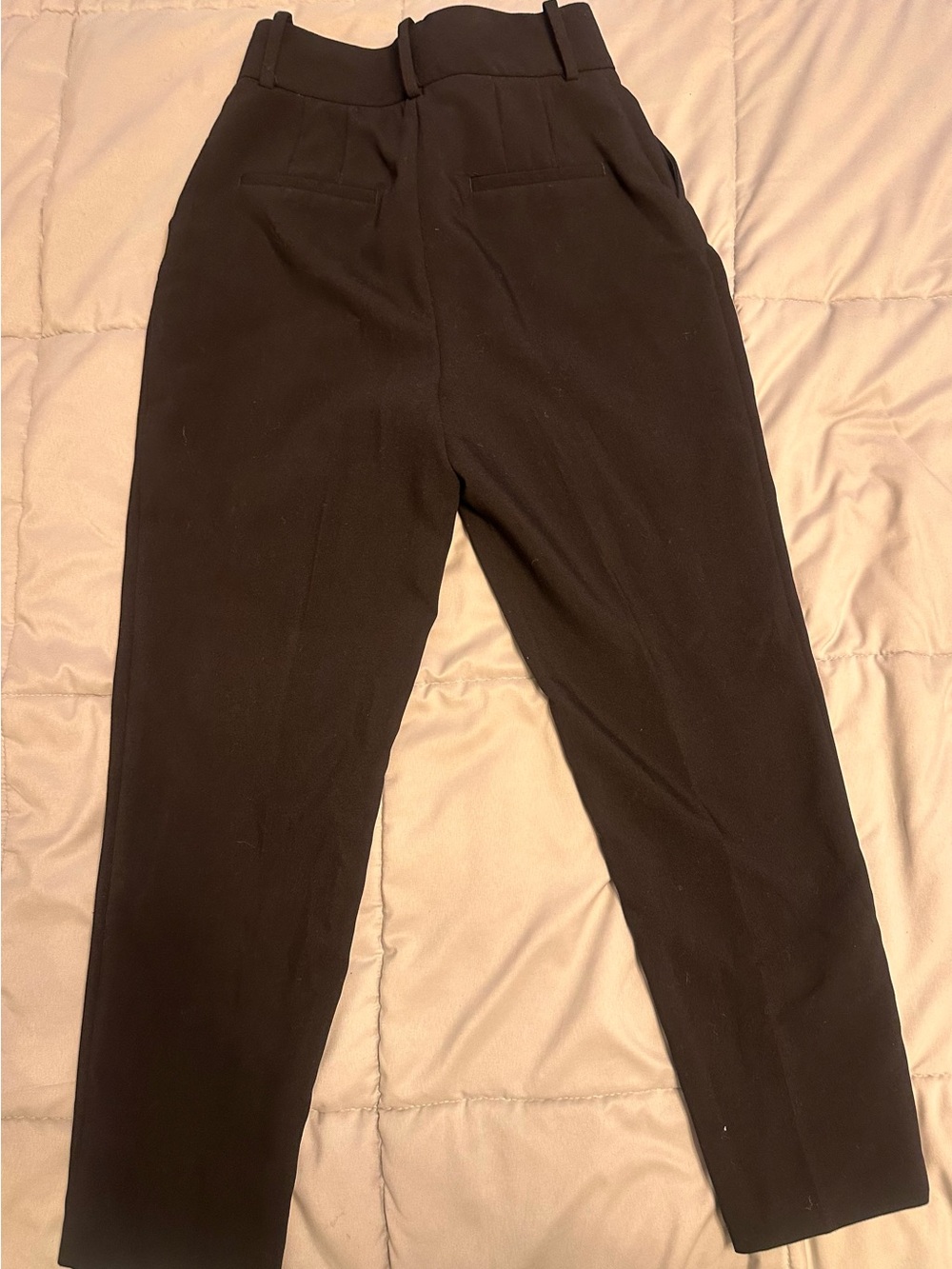 Zara Women's Straight-Leg Black Tailored Pants